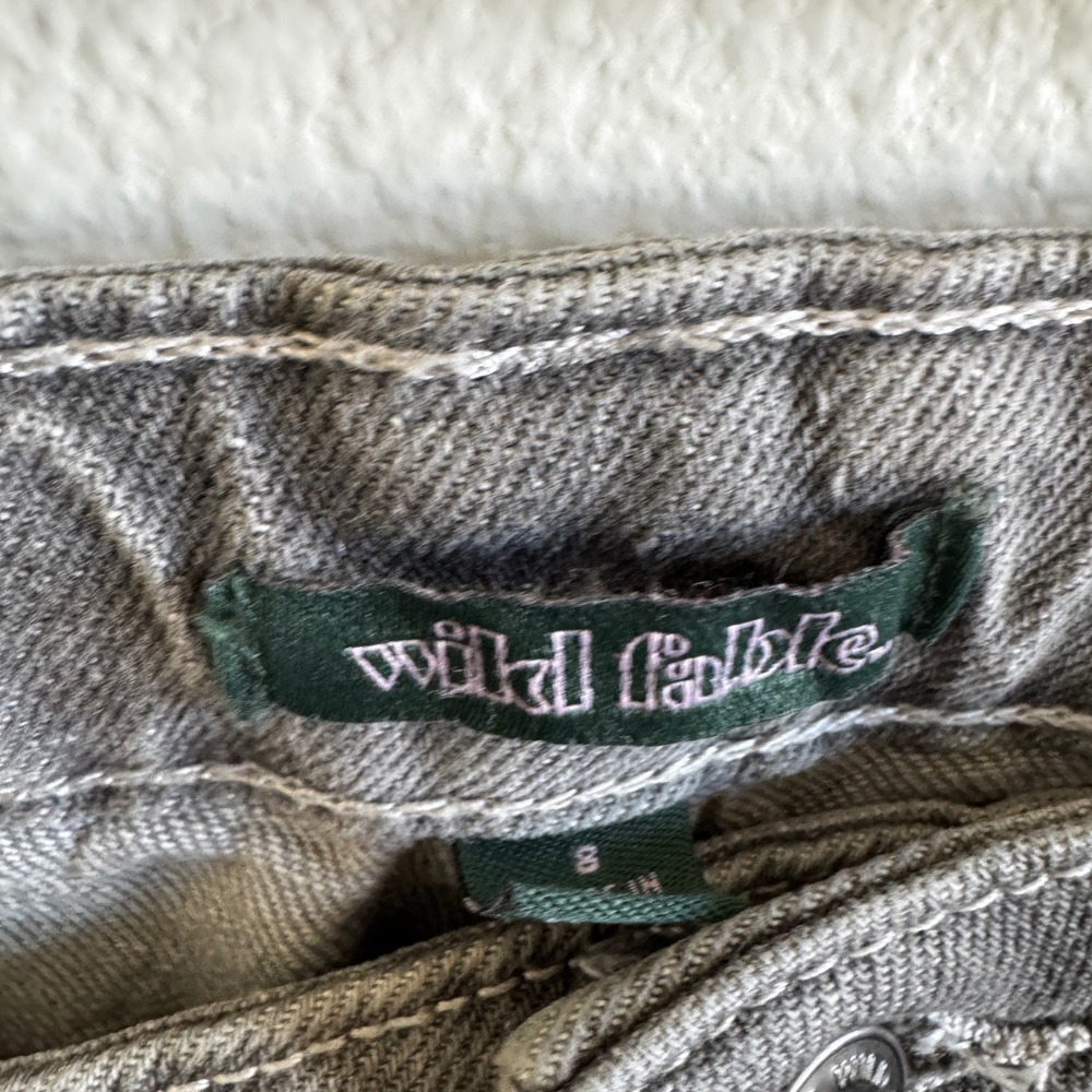NWT Wild Fable Gray Distressed High Rise Tapered Mom Jeans Size 8 - Picture 7 of 7